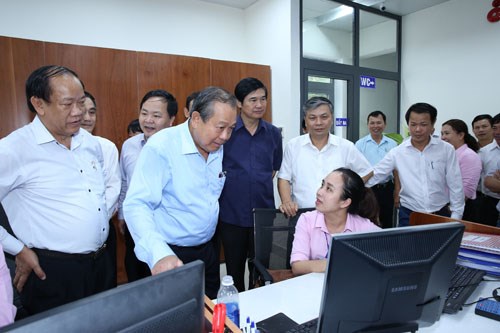 Phó Thủ tướng Thường trực kiểm tra cải cách hành chính tại Quảng Nam - ảnh 3